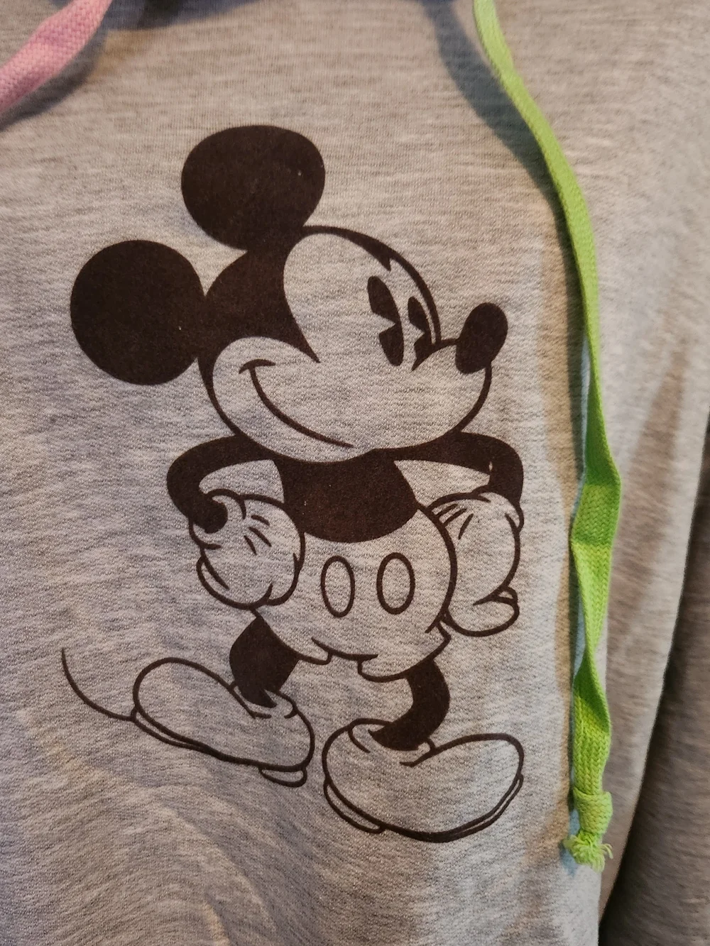 Disney Light Gray Hoodie with Black Logo. NWOT